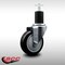 Service Caster 4'' SS Black Poly Wheel Swivel 1-3/4'' Expanding Stem Caster SCC-SSEX20S414-PPUB-BLK-134 - alternate 3